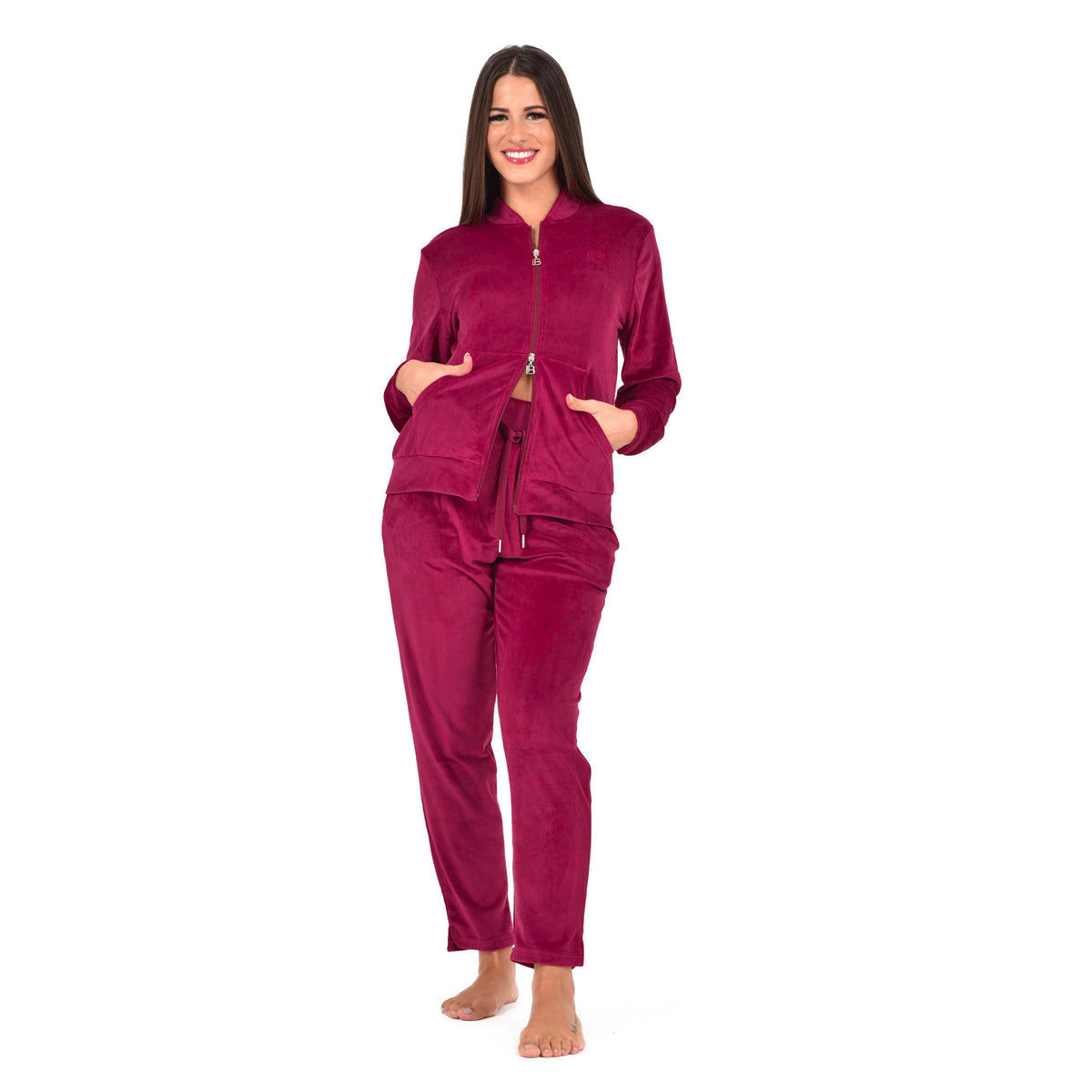 Tuta donna Laura Biagiotti velluto di ciniglia full zip