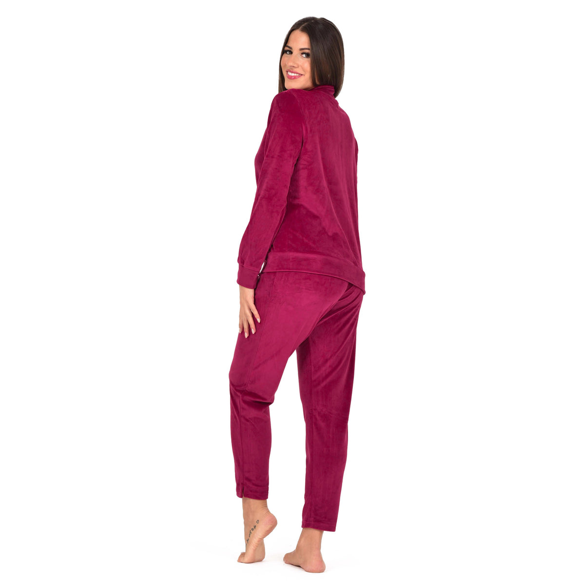 Tuta donna Laura Biagiotti velluto di ciniglia full zip