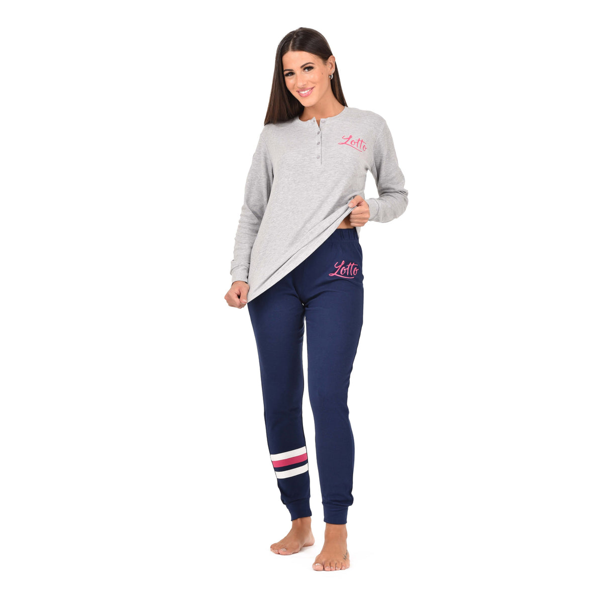 Pigiama donna Lotto LP6082 sportivo caldo cotone