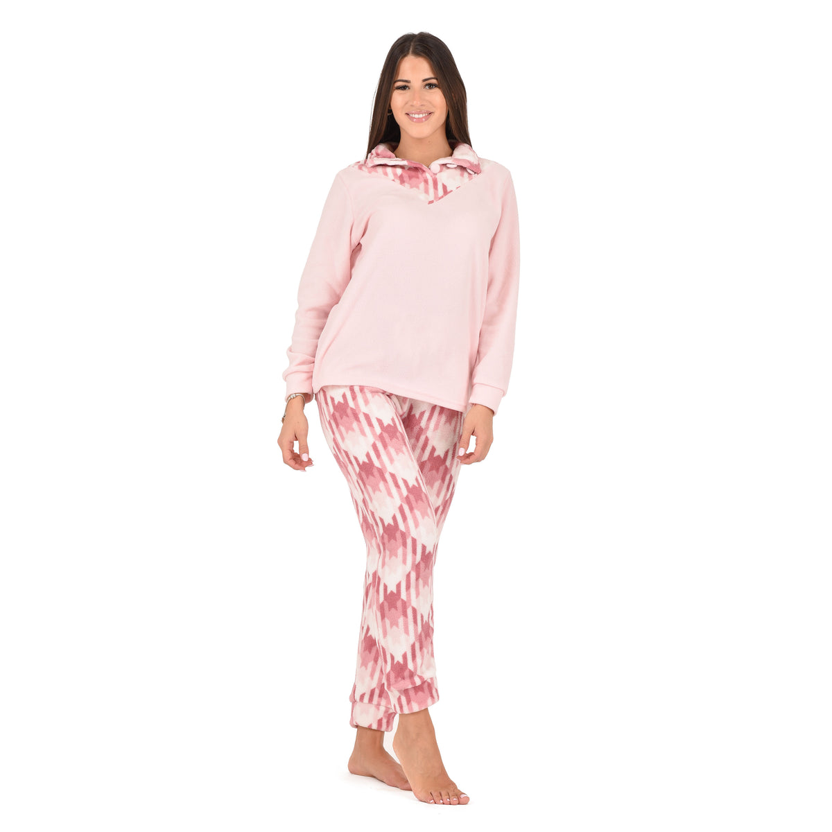 Pigiama donna invernale Cippi 2308-W23 micropile + coral