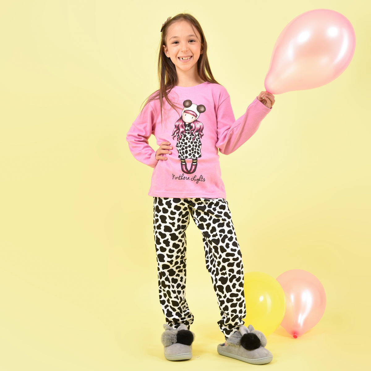Pigiama bambina invernale Santoro Gorjuss 56626 caldo cotone