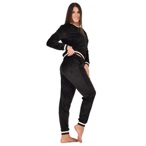 Pigiama donna Cippi 2314-W23 invernale stile tuta ciniglia
