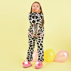 Pigiama bambina pile maculato e rosa bambolina Santoro Gorjuss 56627