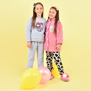 Pigiama bambina Santoro Gorjuss 56622 pile sherpa celeste