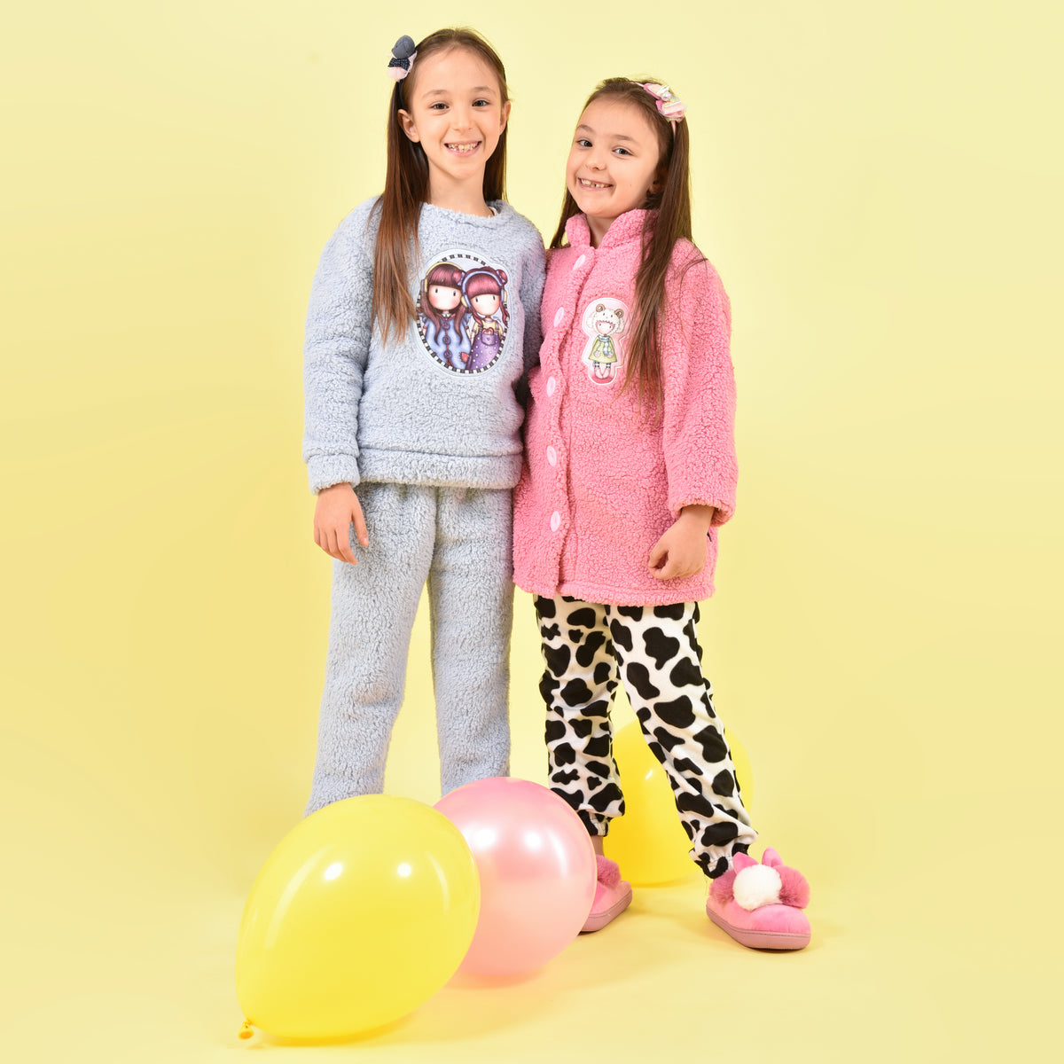 Pigiama bambina Santoro Gorjuss 56622 pile sherpa celeste