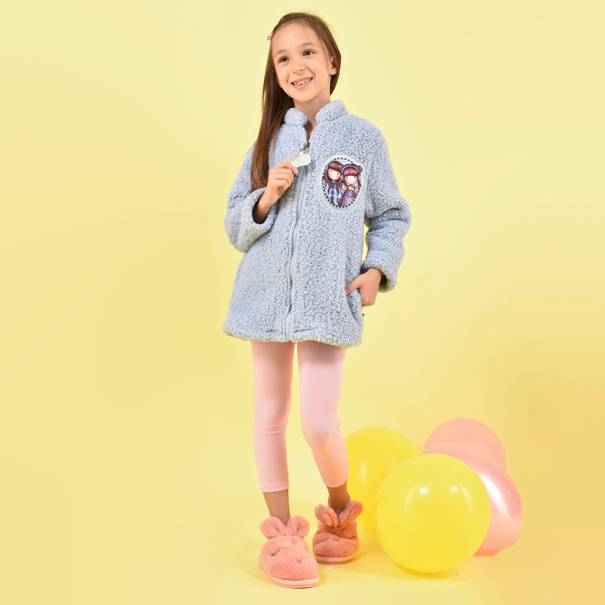 Vestaglia bambina invernale Santoro Gorjuss 57508 pile sherpa