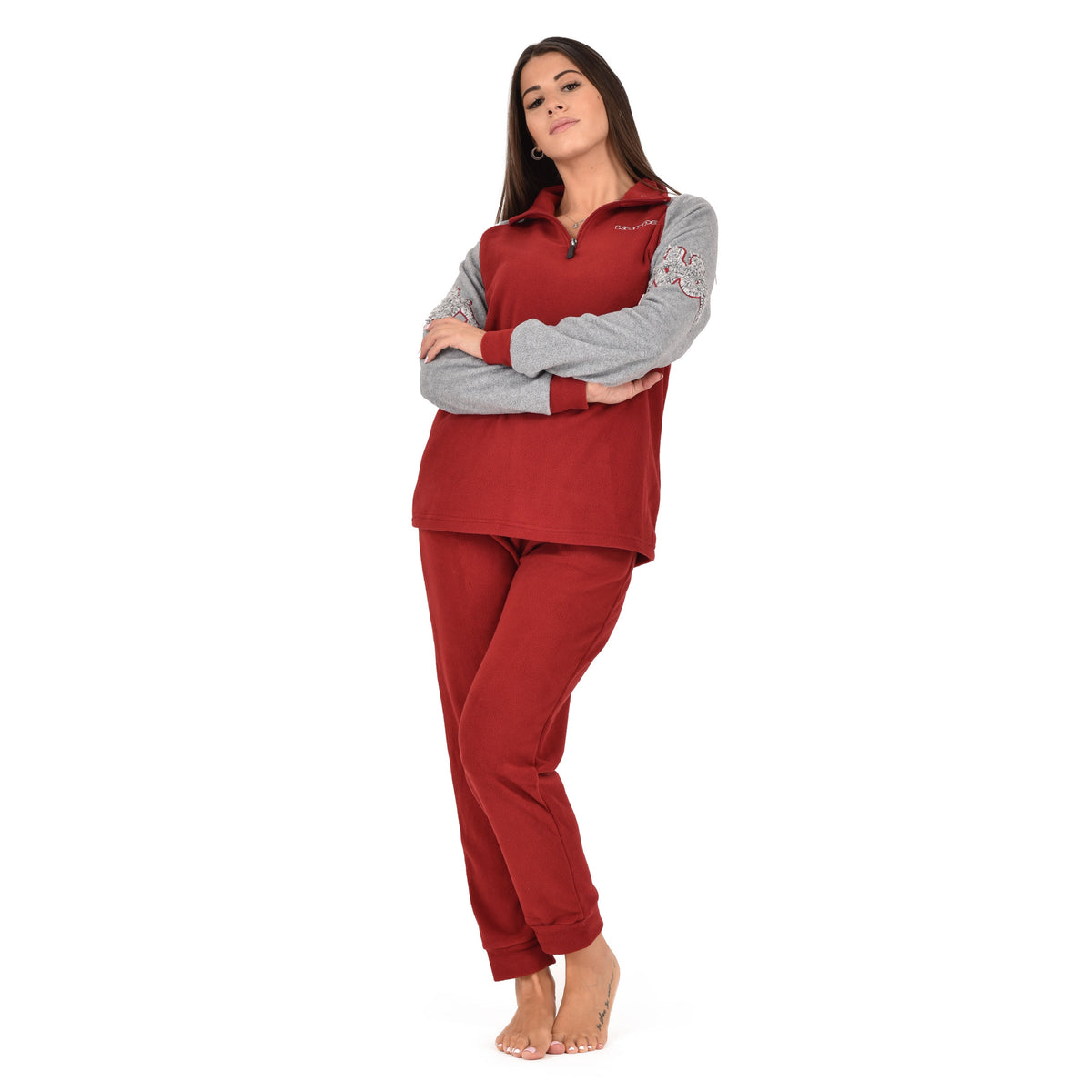 Pigiama donna invernale micropile Kappa KWW23041 in pile