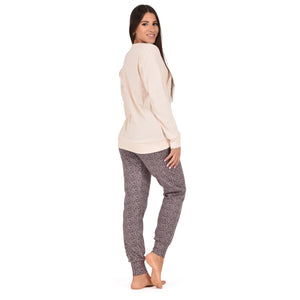 Pigiama donna serafino caldo cotone karelpiù SE5351