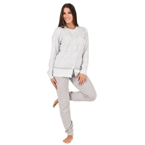 Pigiama donna aperto caldo cotone Irge IR1893