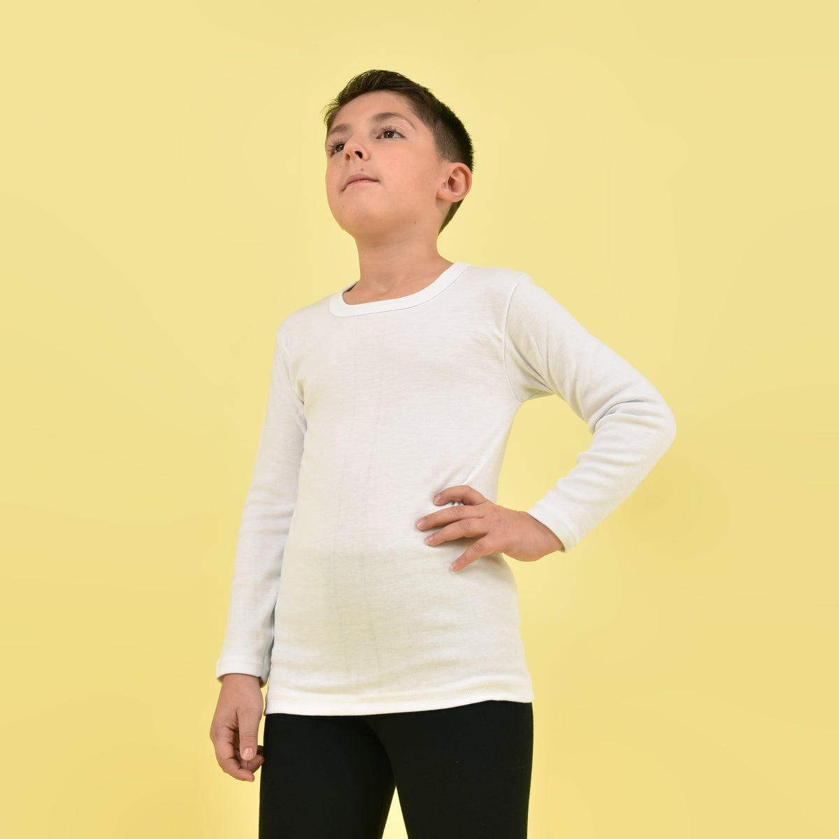 Maglietta intima Brezze bambino caldo cotone manica lunga