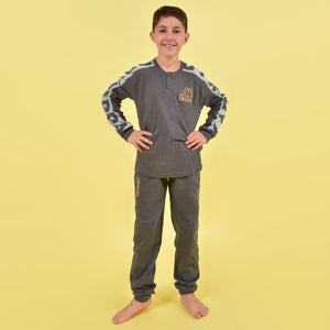 Pigiama bambino invernale Kappa KMW22100-Y caldo cotone piombo
