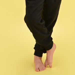 Pigiama tuta in pile micro polar mezza zip e taschino bambino Kappa 22133-Y militare nero