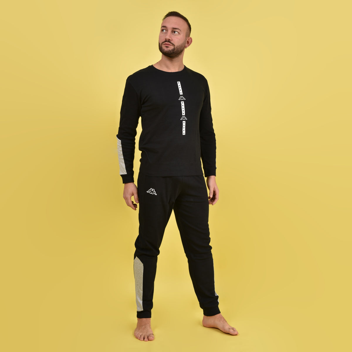 Pigiama uomo invernale Kappa KMW22111 caldo cotone caviar