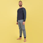 Pigiama uomo Cippi 1607 caldo cotone navy