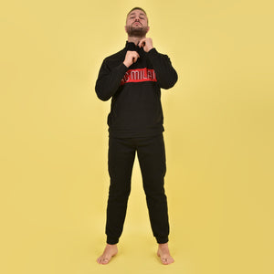 Pigiama uomo stile tuta Milan Pile PIGMP101030 nero