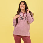 Pigiama donna invernale coral "love" rosa Karelpiù SE3460