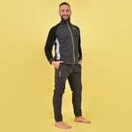Tuta uomo pile micropolar con zip Superga piombo SMW22332