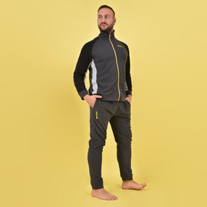 Tuta uomo pile micropolar con zip Superga piombo SMW22332