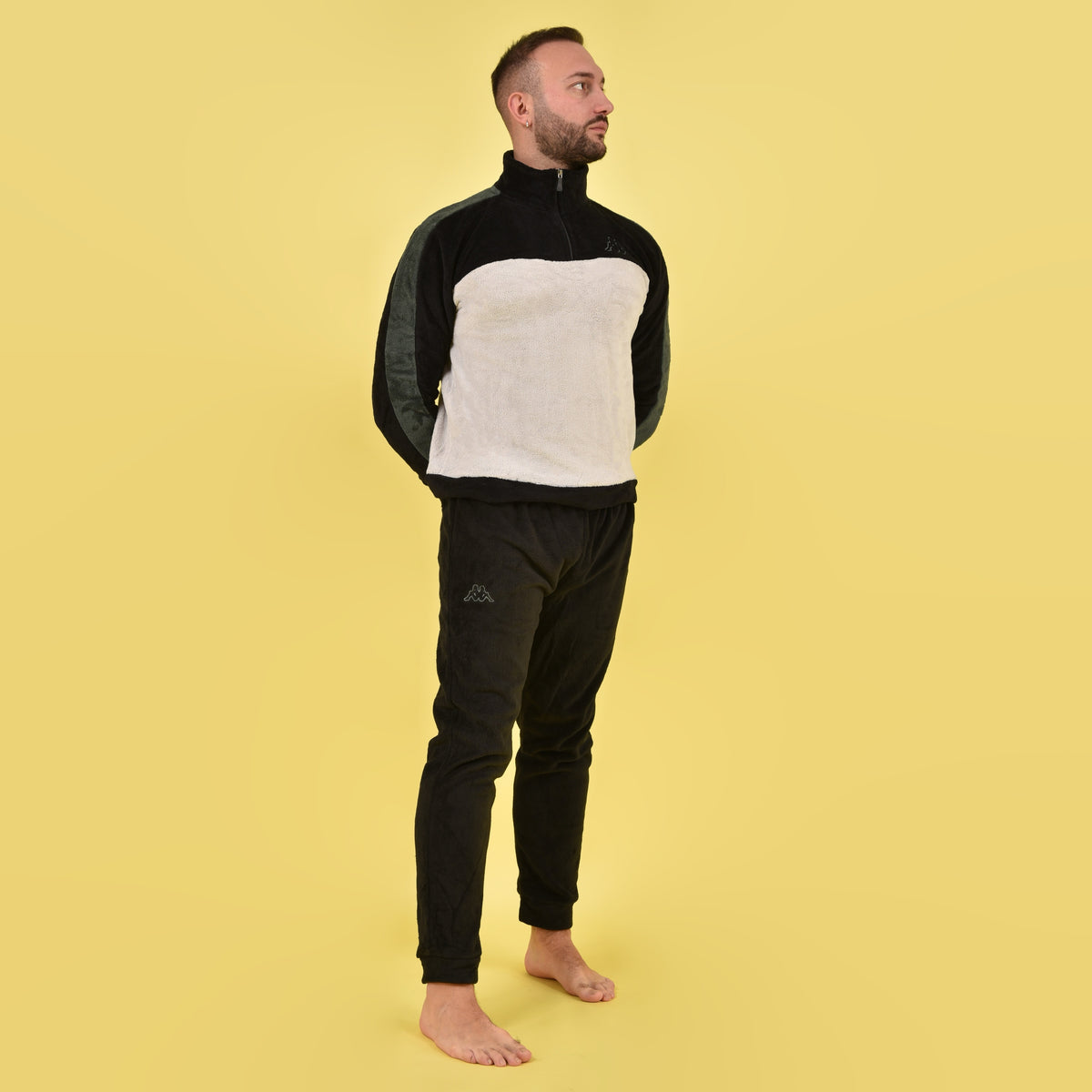 Pigiama uomo coral calibrato conformato curvy nero Kappa 22141