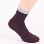 Calzino donna moda Pezzini DCZ-MIA caldo cotone bordeaux