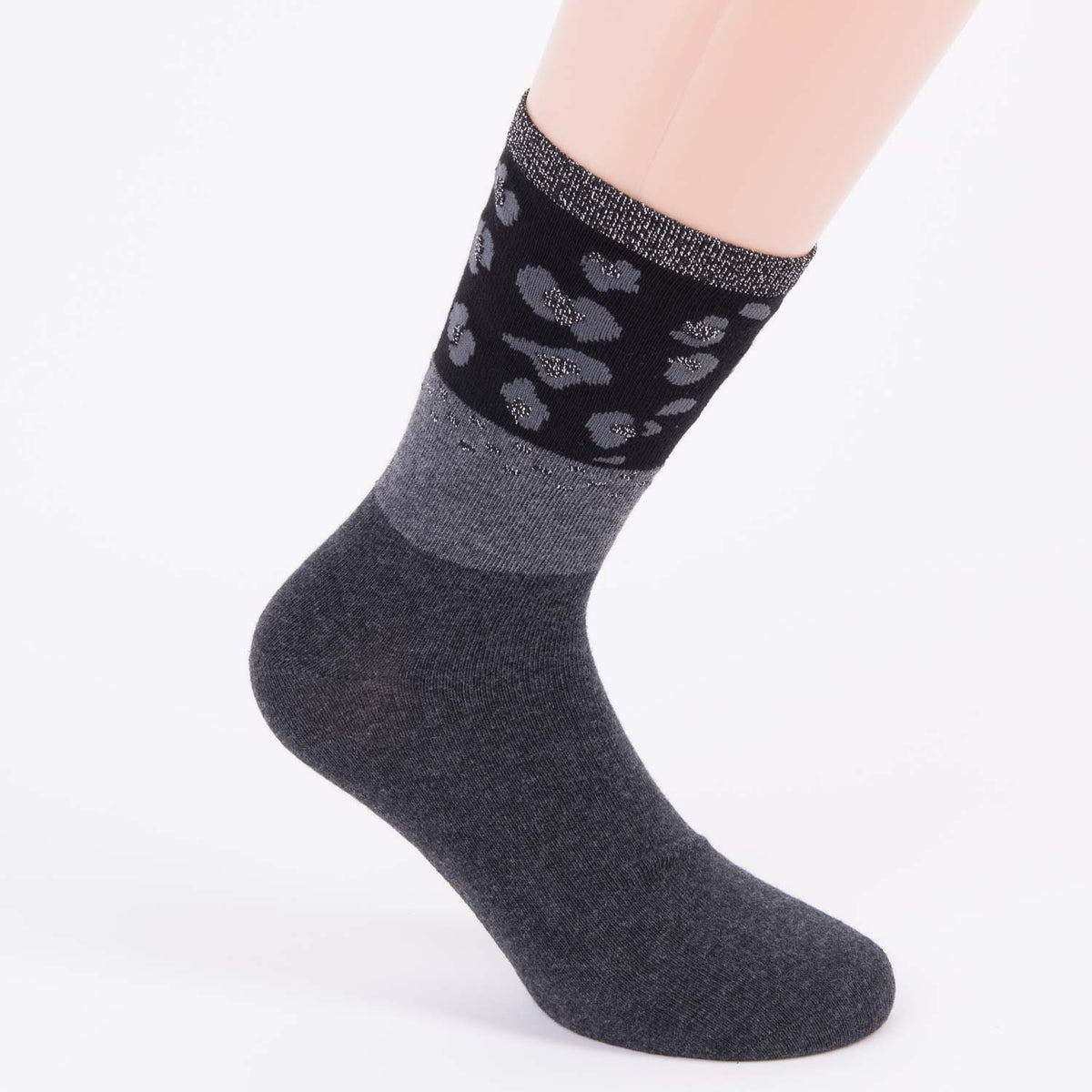 Calze donna corte Meritex 3502 caldo cotone nero