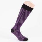 Calze gambaletto donna Pezzini be natural in caldo cotone lilla nero
