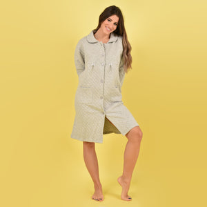Vestaglia donna trapuntata grigio Cippi 4969