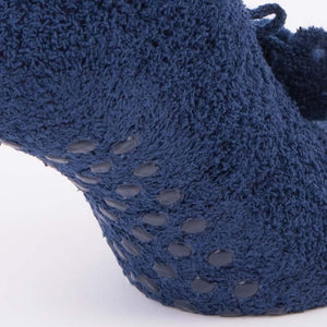 Babbucce scarpette donna antiscivolo Pierre Cardin in ciniglia blu