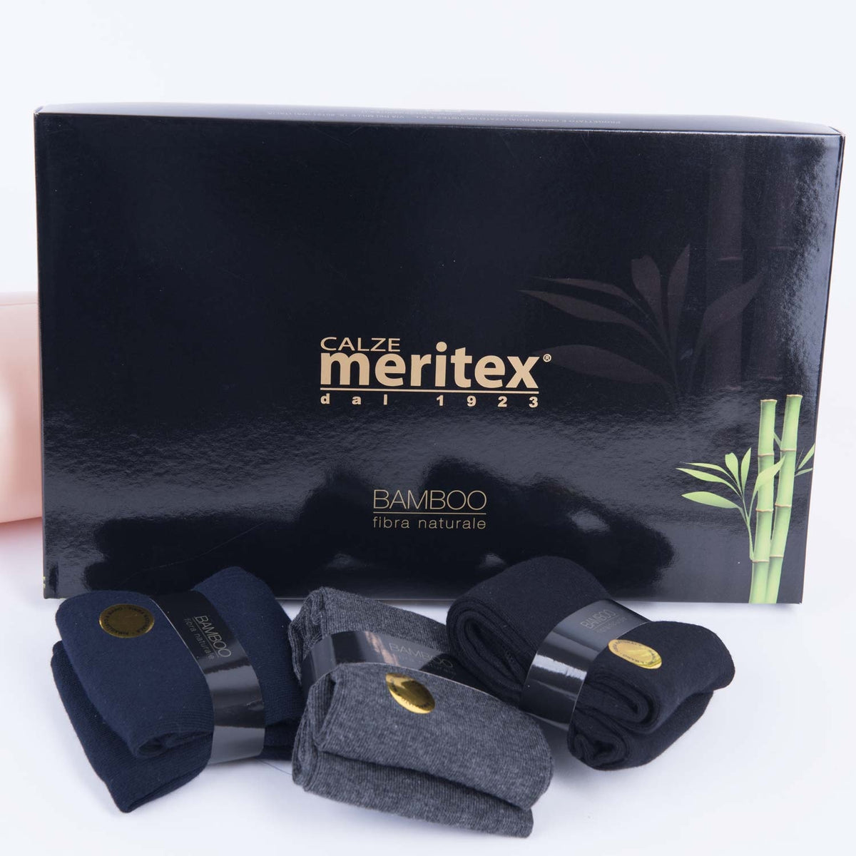 Calze da uomo lunghe Meritex 2000 fibra naturale di bamboo 