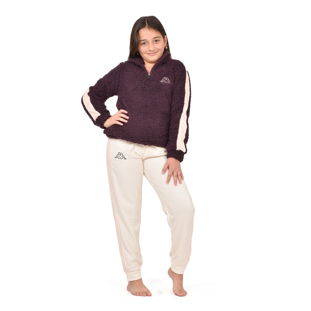Pigiama bimba maglia coral sherpa pantalone pile Kappa 22242-Y