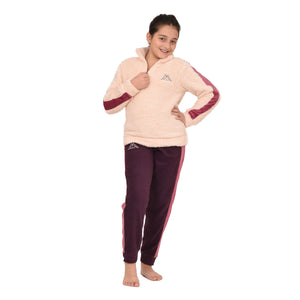 Pigiama bimba maglia coral sherpa pantalone pile Kappa 22242-Y