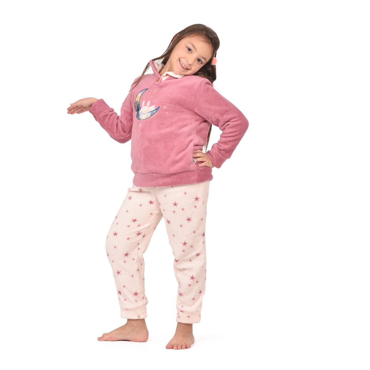 Pigiama bimba in caldo coral coniglietto Irge IK364