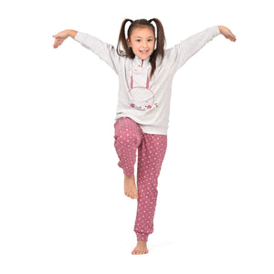 Pigiama bimba caldo cotone cuoricini Irge IK389
