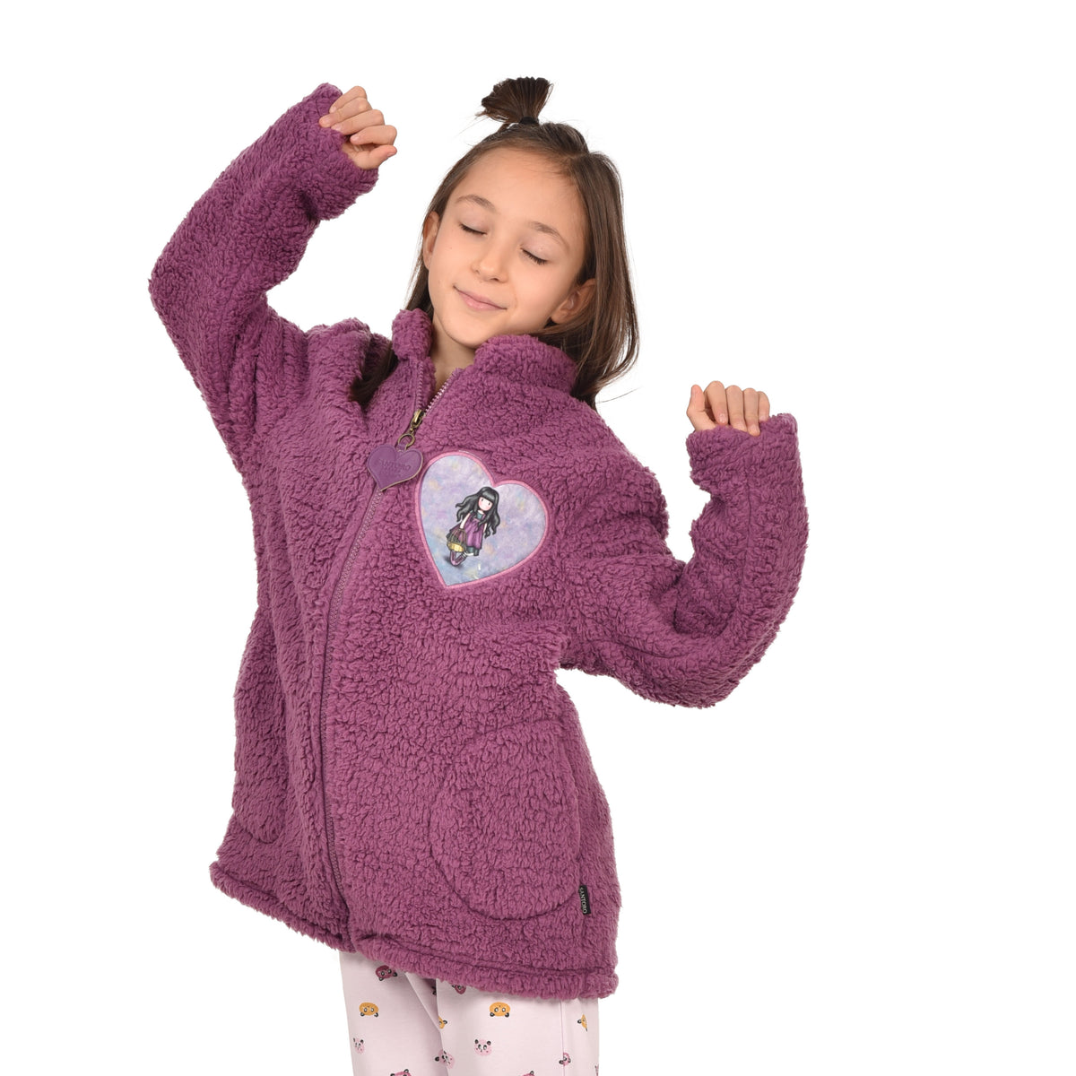 Giacca bambina Santoro Gorjuss 67035 pile sherpa