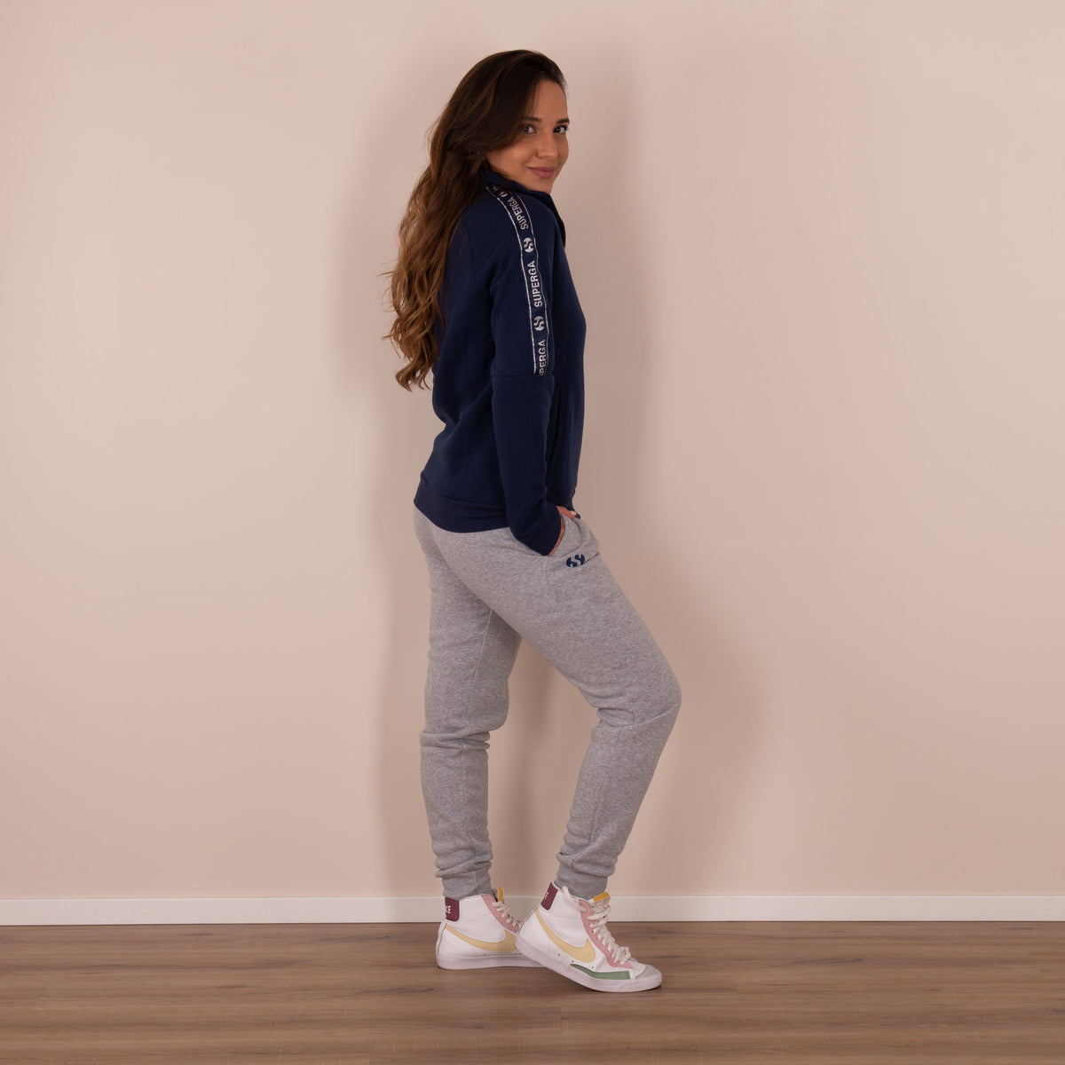Tuta donna invernale Superga 21654 aperta navy