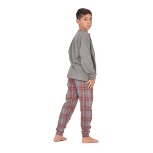 Pigiama bambino punto milano a quadri Irge PMK 069 