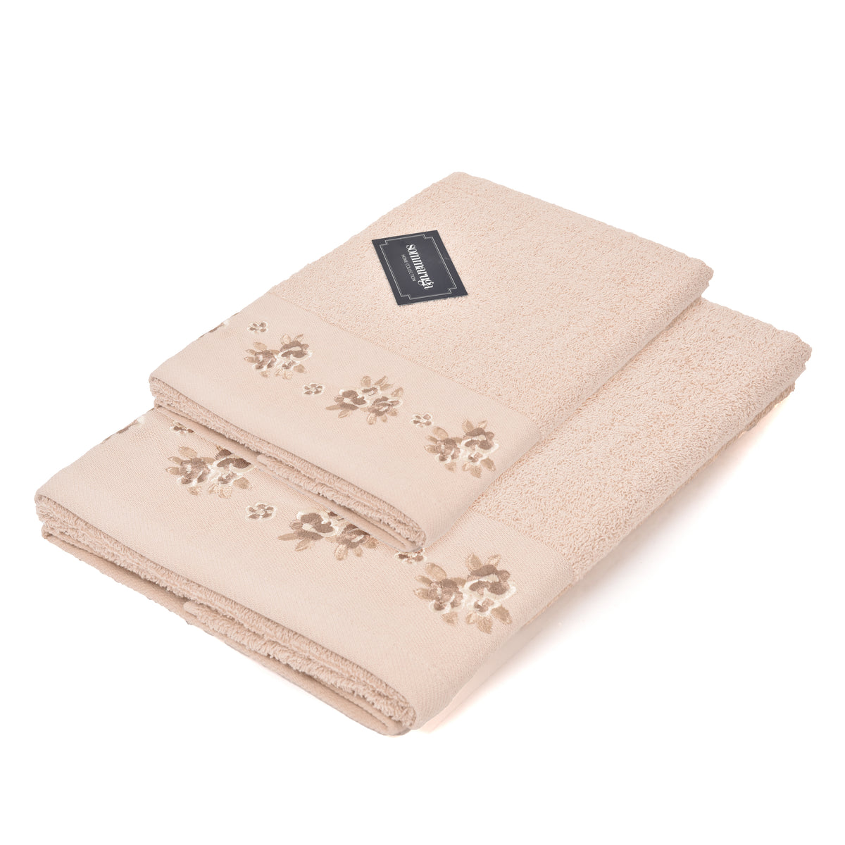 Set asciugamani viso + ospite Sommaruga BA9006 spugna dis 5 beige