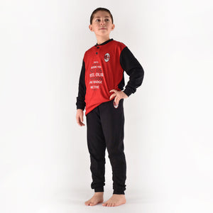 Pigiama bambino AC Milan serafino caldo cotone B2MI15115 rosso