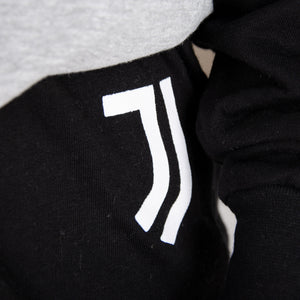 Pigiama tuta bambino Juventus mezza zip cotone felpato B2JU15117 grigio melange