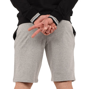 Pantaloncini tuta Uficiale JUVENTUS cotone grigio melange