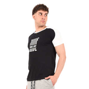 T-shirt maglia uomo girocollo 100% cotone ufficiale JUVENTUS nera