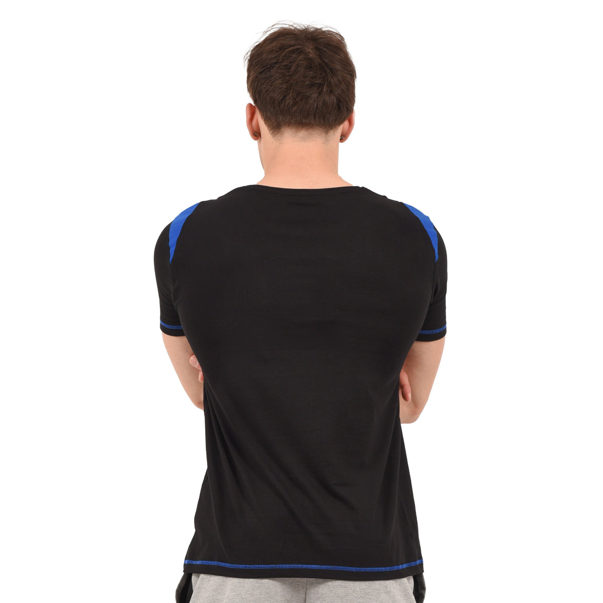 T-shirt maglia uomo girocollo 100% cotone ufficiale INTER-nera