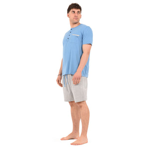 Pigiama uomo corto Lovable in cotone estivo L0D6L