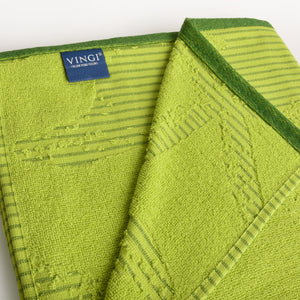 Telo mare Vingi spugna "Malaga" verde lime 100% cotone