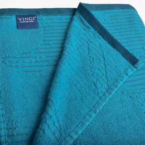 Telo mare Vingi spugna "Malaga" turchese 100% cotone