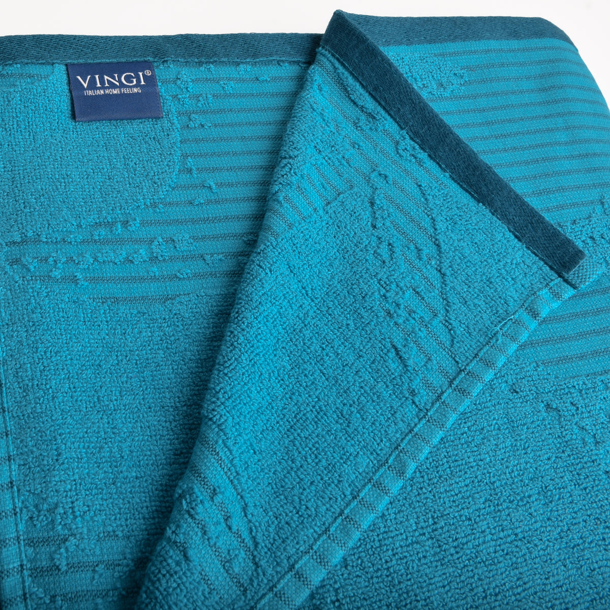 Telo mare Vingi spugna "Malaga" turchese 100% cotone