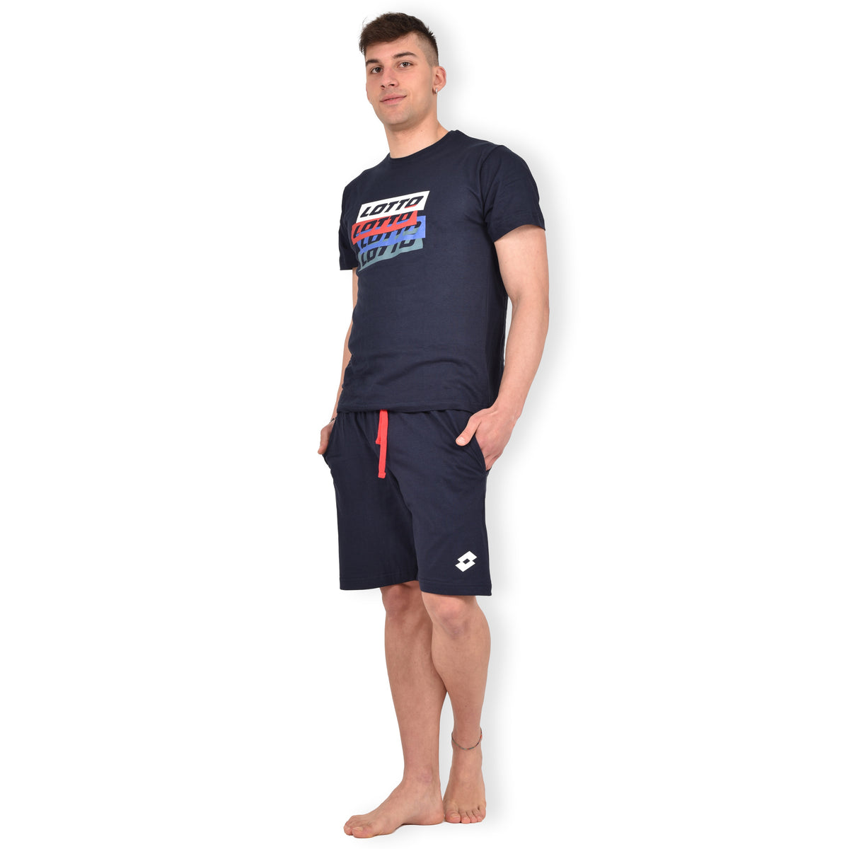 Pigiama uomo Lotto cotone fresco sportivo LP1126