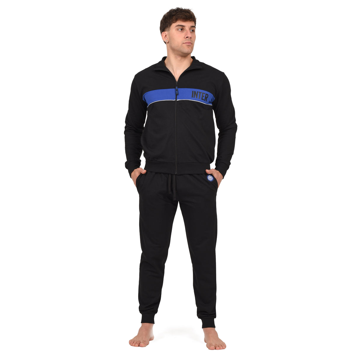 Tuta uomo Inter  in cotone leggero nerazzurro F10 2050