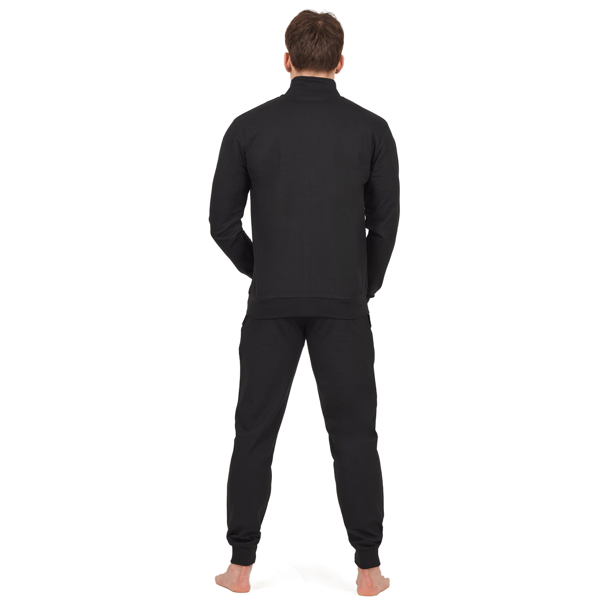 Tuta uomo Milan in cotone leggero rosso nero F10 2025