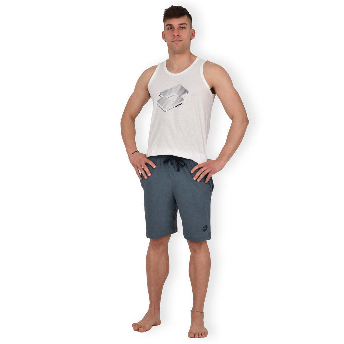 Pigiama uomo Lotto cotone fresco sportivo LP1133